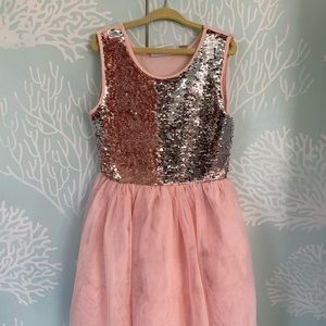 Rose gold Childrens Place dress
